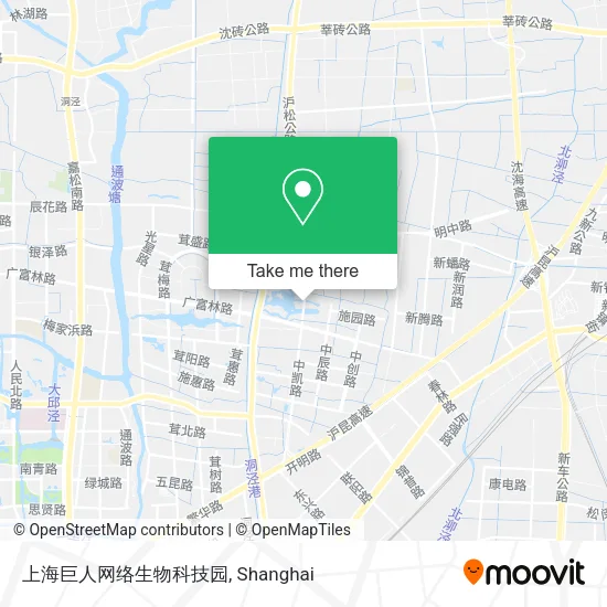 上海巨人网络生物科技园 map