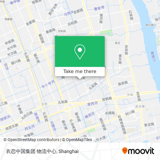 衣恋中国集团 物流中心 map