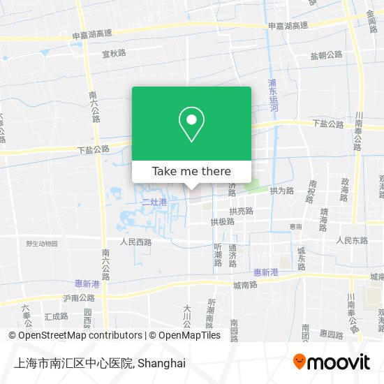 上海市南汇区中心医院 map