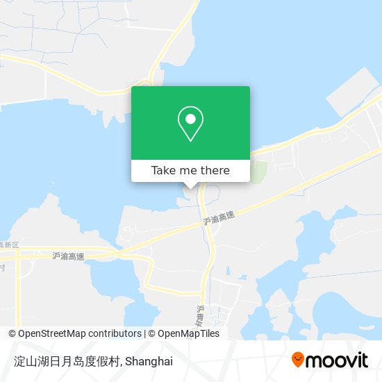 淀山湖日月岛度假村 map