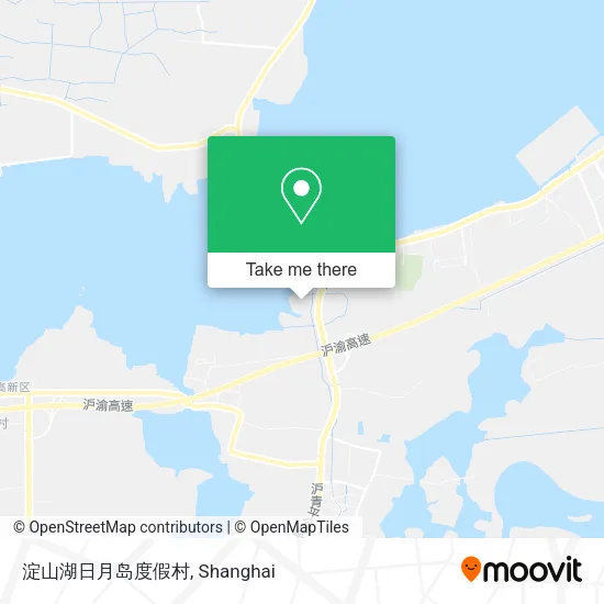 淀山湖日月岛度假村 map