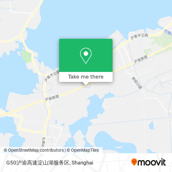 G50沪渝高速淀山湖服务区 map