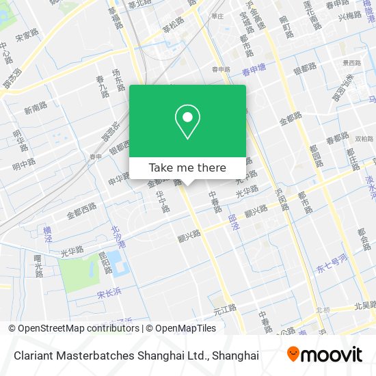 Clariant Masterbatches Shanghai Ltd. map