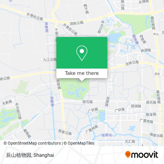 辰山植物园 map