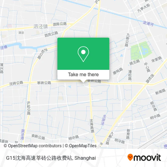 G15沈海高速莘砖公路收费站 map