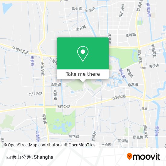 西佘山公园 map