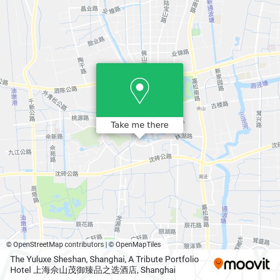 The Yuluxe Sheshan, Shanghai, A Tribute Portfolio Hotel 上海佘山茂御臻品之选酒店 map