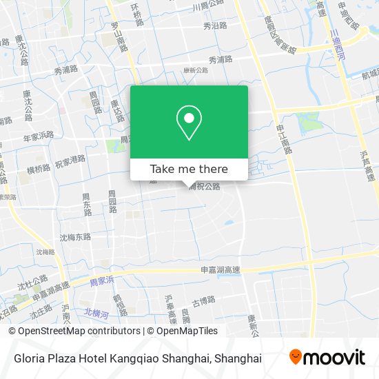 Gloria Plaza Hotel Kangqiao Shanghai map