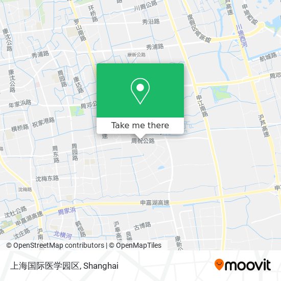 上海国际医学园区 map