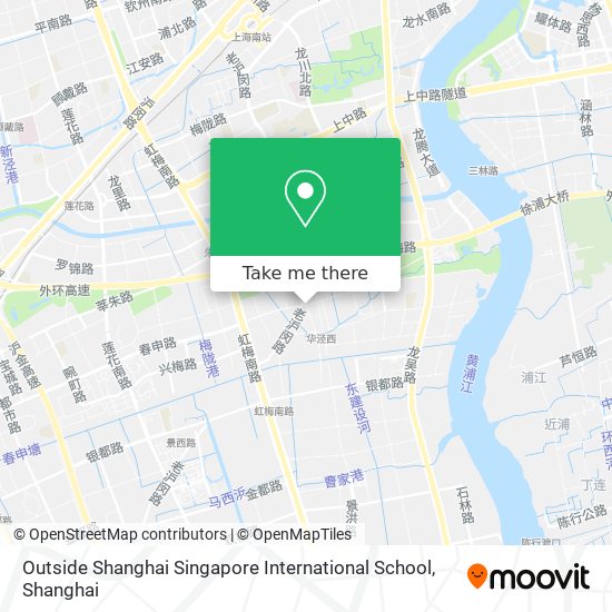 Outside Shanghai Singapore International School map
