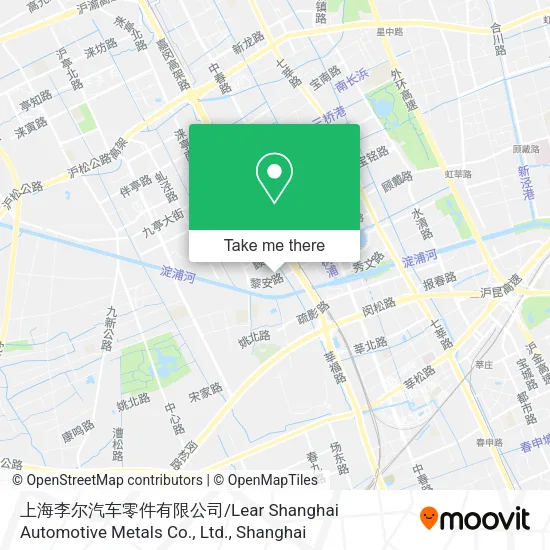 上海李尔汽车零件有限公司 / Lear Shanghai Automotive Metals Co., Ltd. map