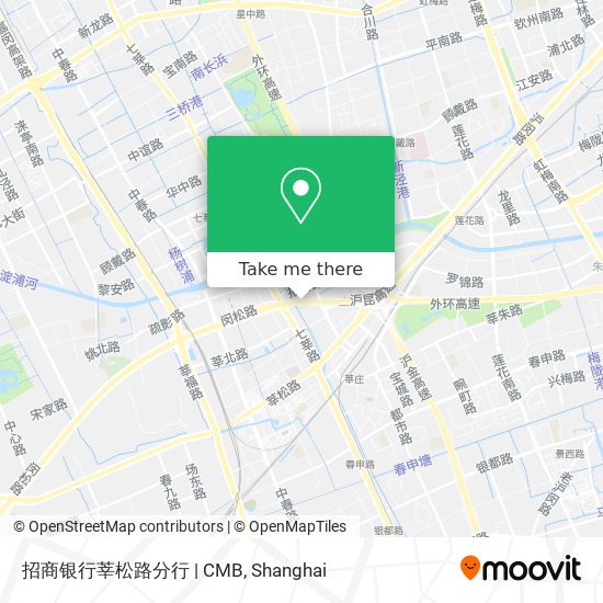 招商银行莘松路分行 | CMB map