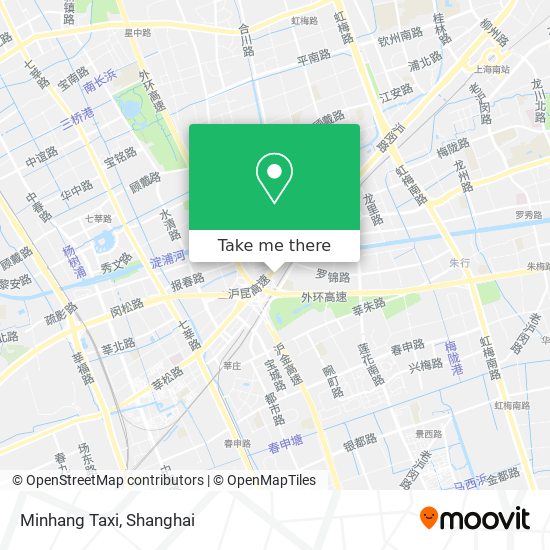 Minhang Taxi map