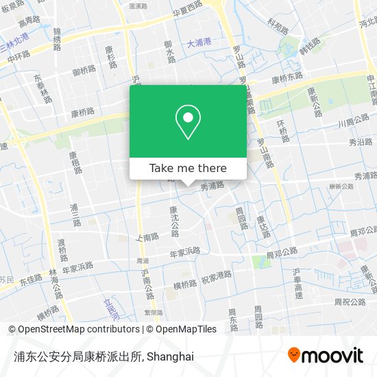 浦东公安分局康桥派出所 map