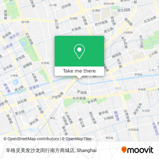 辛格灵美发沙龙闵行南方商城店 map