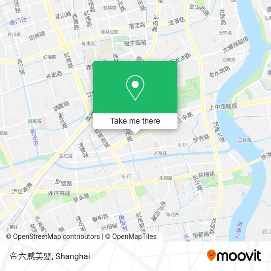 帝六感美髮 map