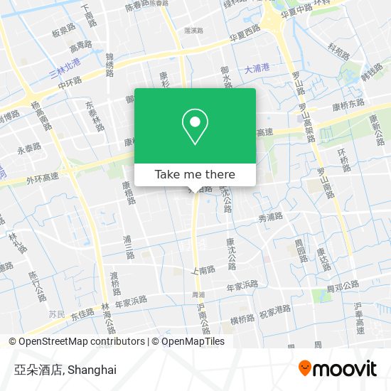 亞朵酒店 map