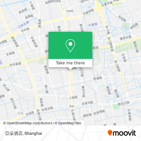 亞朵酒店 map