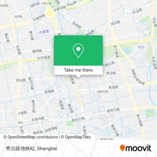 秀沿路地铁站 map