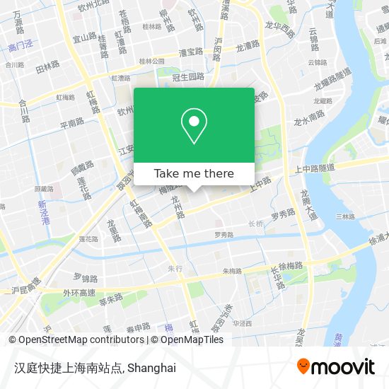 汉庭快捷上海南站点 map