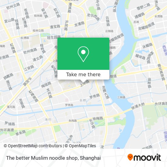 The better Muslim noodle shop map