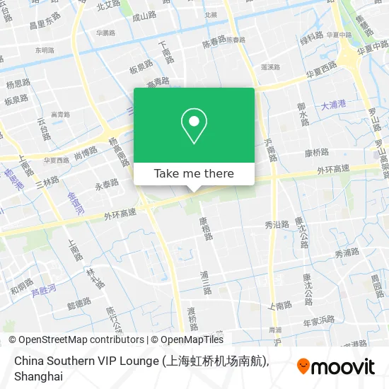 China Southern VIP Lounge (上海虹桥机场南航) map