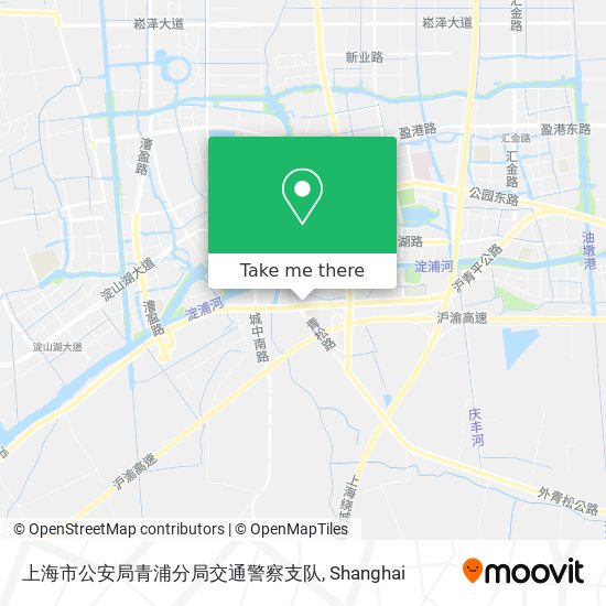 上海市公安局青浦分局交通警察支队 map