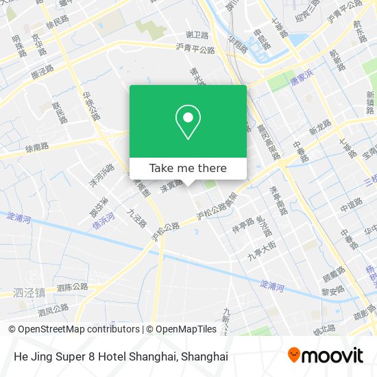 He Jing Super 8 Hotel Shanghai map