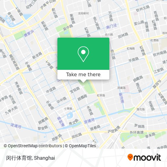 闵行体育馆 map