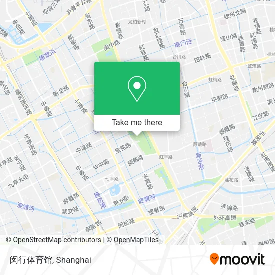 闵行体育馆 map