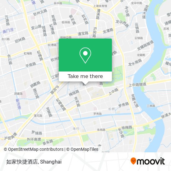 如家快捷酒店 map