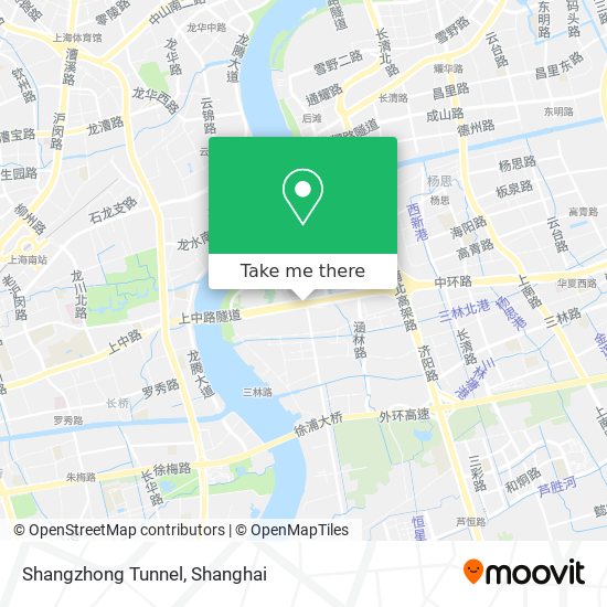 Shangzhong Tunnel map