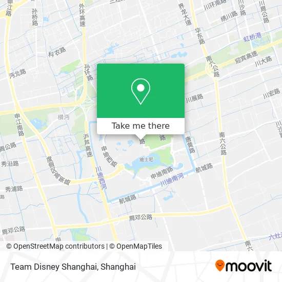 Team Disney Shanghai map