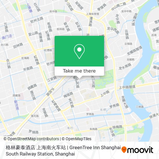 格林豪泰酒店 上海南火车站 | GreenTree Inn Shanghai South Railway Station map