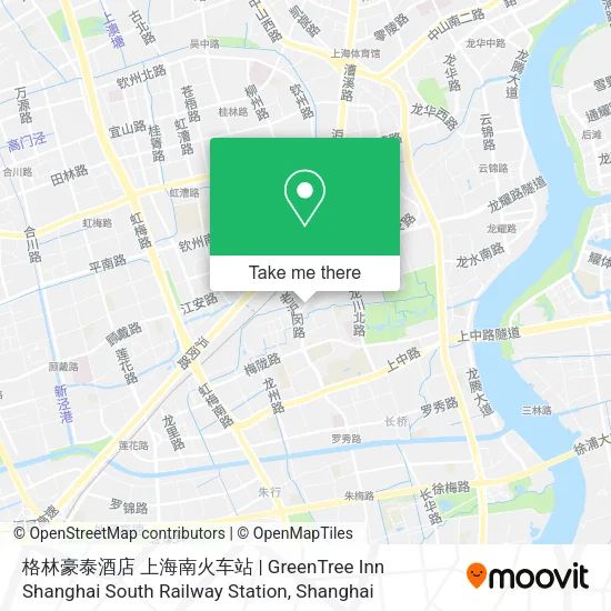 格林豪泰酒店 上海南火车站 | GreenTree Inn Shanghai South Railway Station map