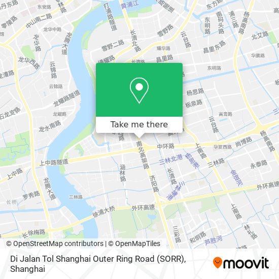Di Jalan Tol Shanghai Outer Ring Road (SORR) map