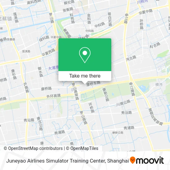 Juneyao Airlines Simulator Training Center map