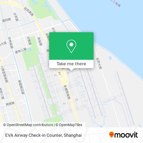 EVA Airway Check-in Counter map