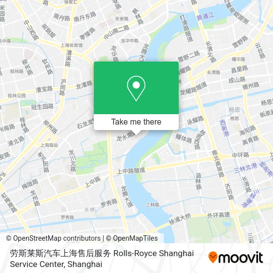 劳斯莱斯汽车上海售后服务 Rolls-Royce Shanghai Service Center map
