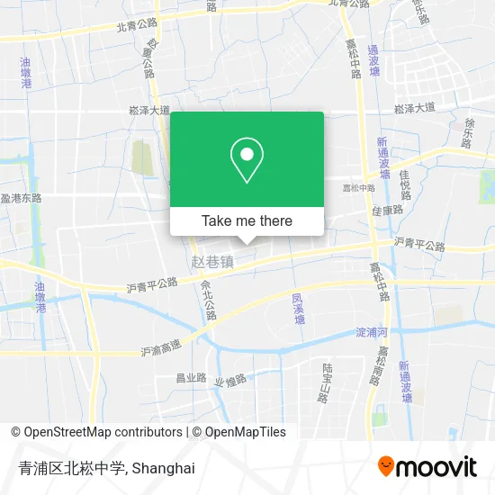 青浦区北崧中学 map