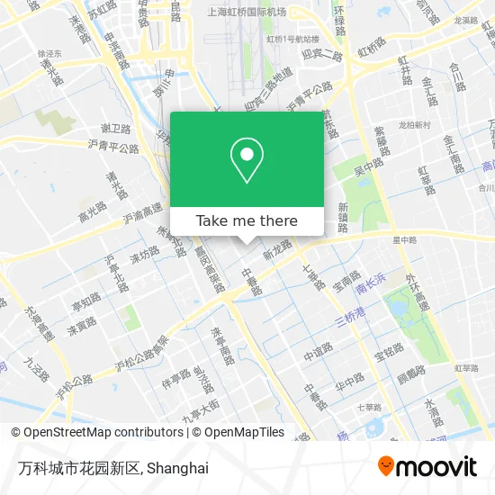 万科城市花园新区 map