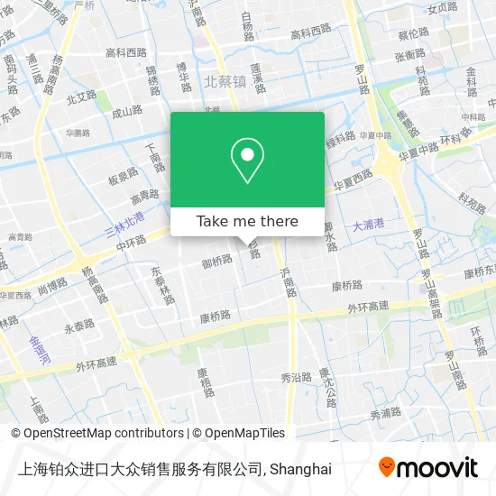 上海铂众进口大众销售服务有限公司 map