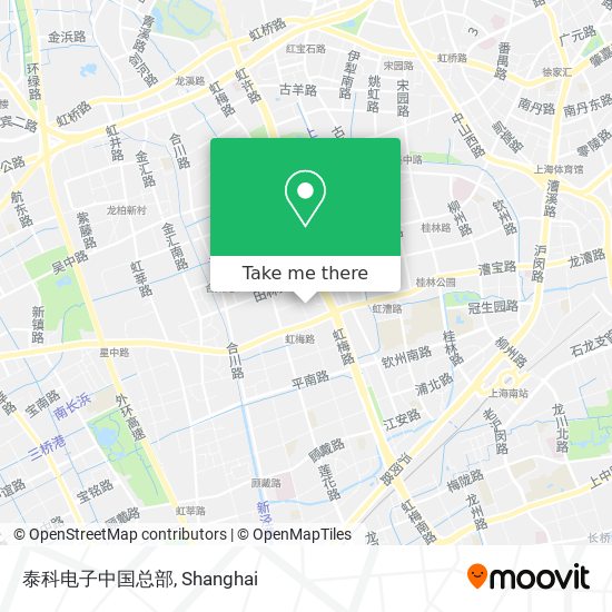泰科电子中国总部 map
