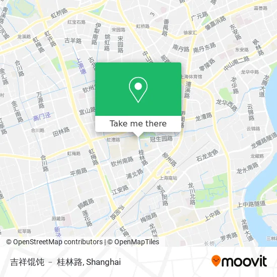 吉祥馄饨 ﹣ 桂林路 map