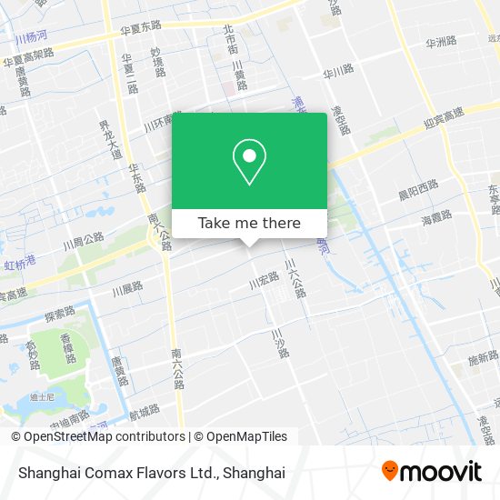 Shanghai Comax Flavors Ltd. map