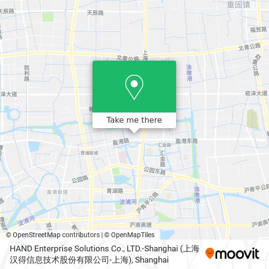 HAND Enterprise Solutions Co., LTD.-Shanghai (上海汉得信息技术股份有限公司-上海) map