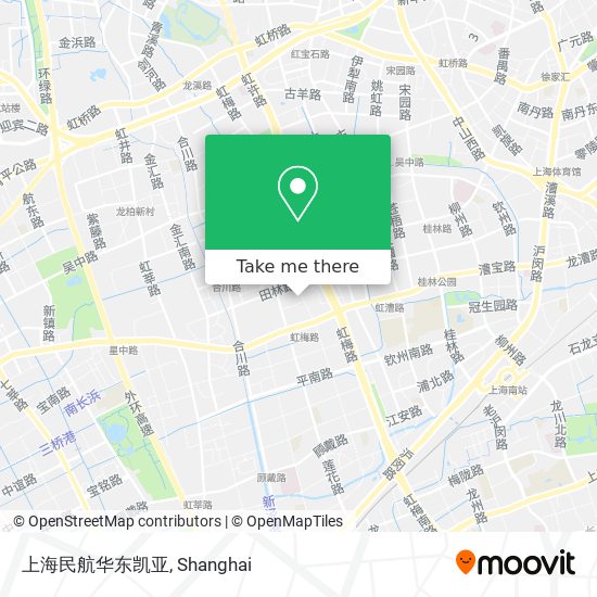 上海民航华东凯亚 map