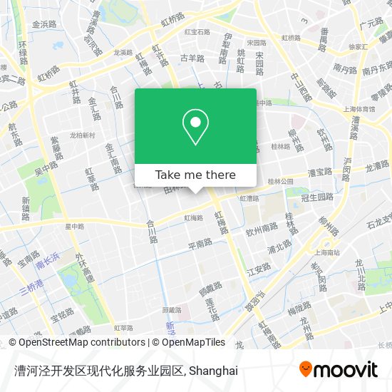 漕河泾开发区现代化服务业园区 map