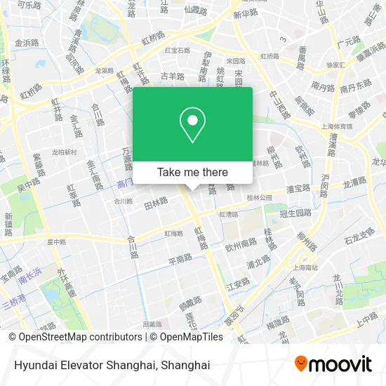 Hyundai Elevator Shanghai map