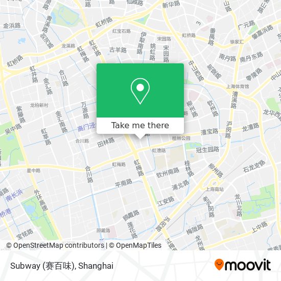 Subway (赛百味) map